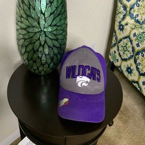 Kansas State Wildcats Hat For Men.  One Size Adjustable Straps.